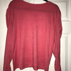 Puff sleeve- Long sleeve-puff sleeve-salmon